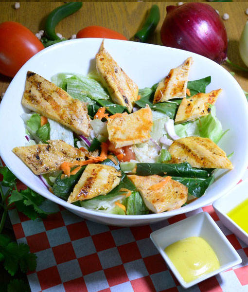 Salad with Grilled Chicken Breast